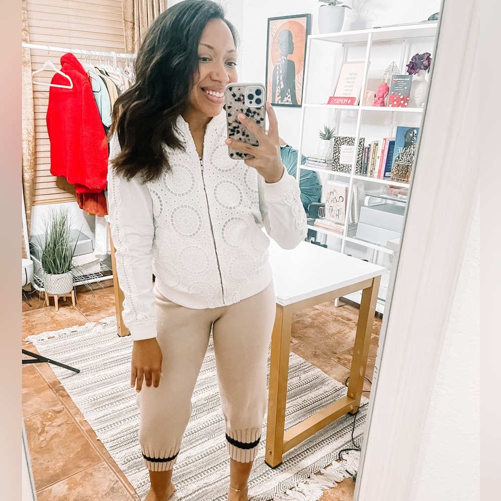 *Opening Ceremony White Bomber Jacket Sz XS